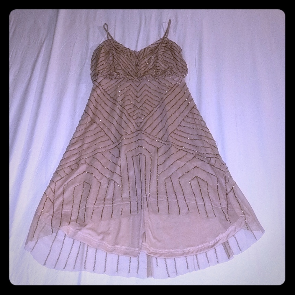 Adrianna Papelli Art Deco Blouson Beaded Gown